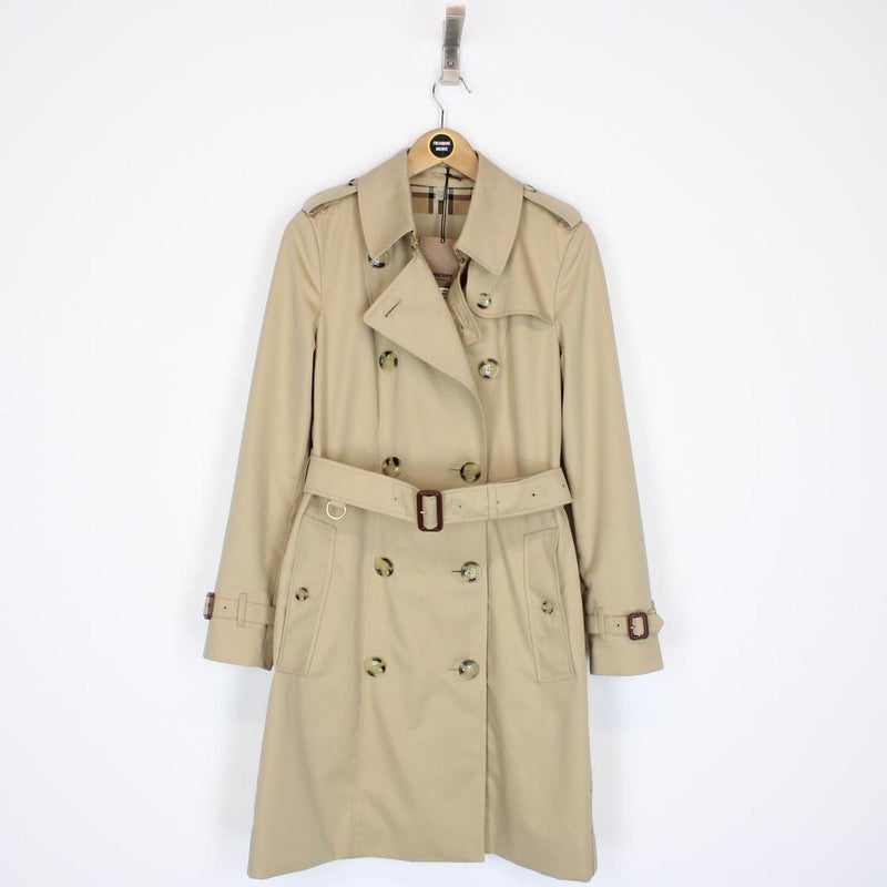 Burberry London Chelsea Tan Brown Nova Check Double Breasted Belted Trench Coat