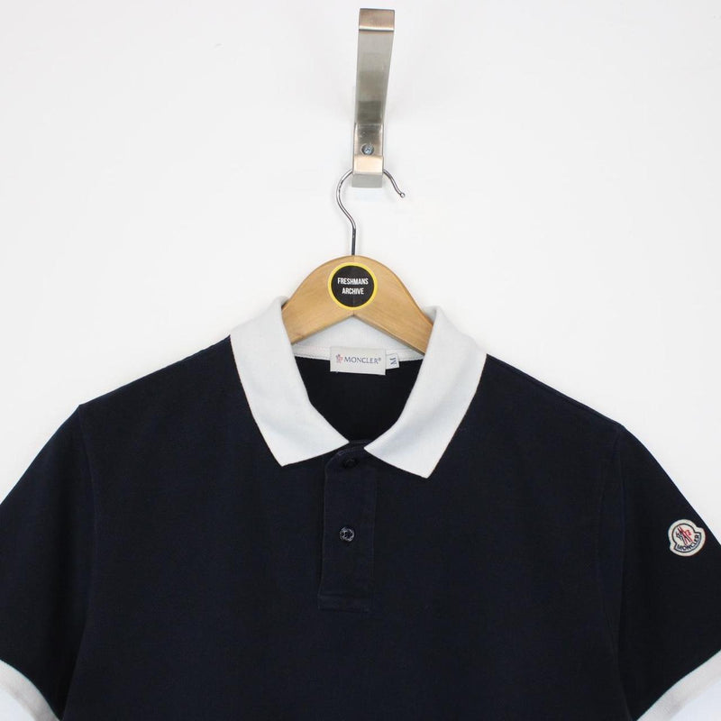 Moncler Maglia Manica Corta Black Short Sleeve Polo Shirt