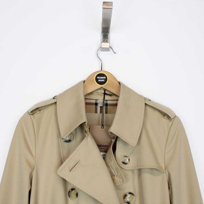 Burberry London Chelsea Tan Brown Nova Check Double Breasted Belted Trench Coat