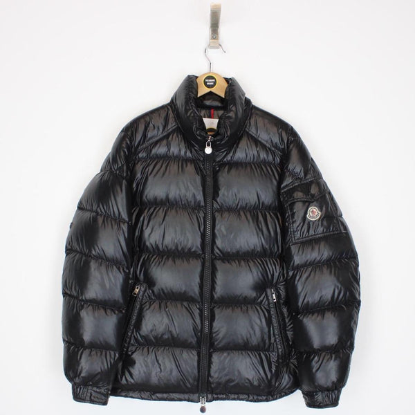 Moncler Maya Black Full Zip Down Puffer Jacket