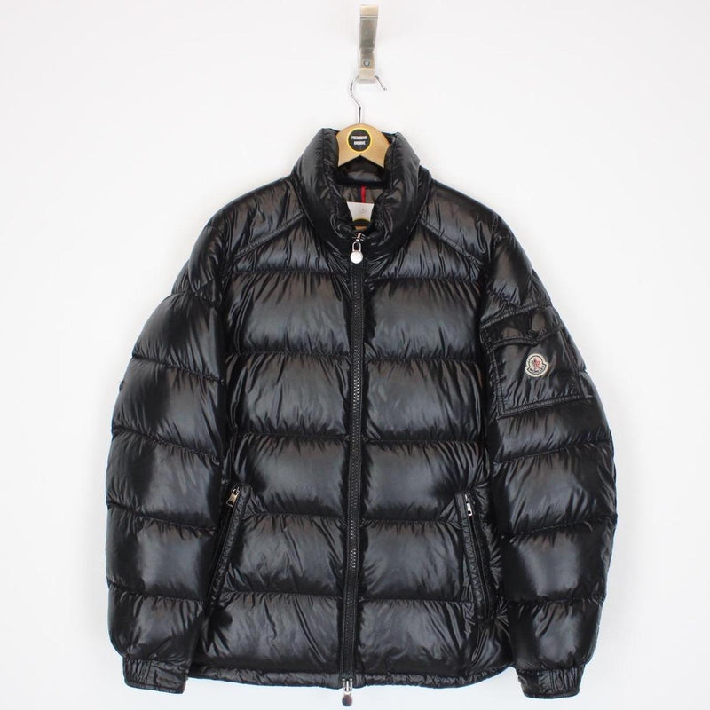 Moncler Maya Black Full Zip Down Puffer Jacket