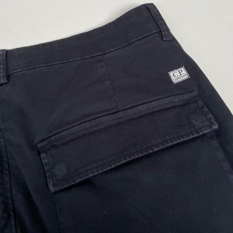 CP Company Navy Blue Slim Fit Lens Cargo Trousers