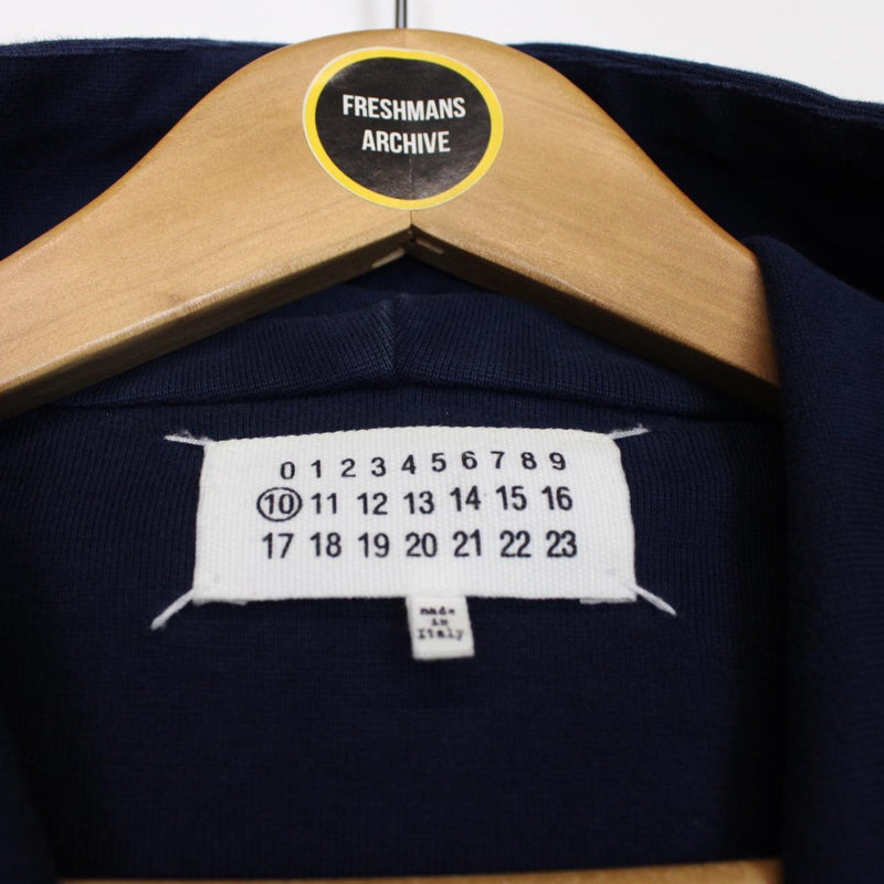 Maison Margiela Navy Blue Cotton Hoodie Jumper