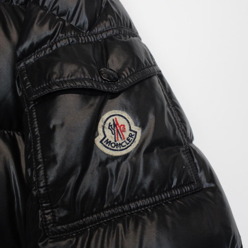 Moncler Maya Black Full Zip Down Puffer Jacket