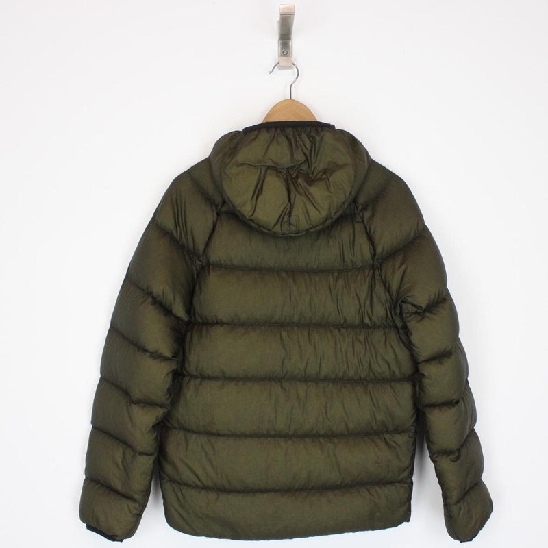 CP Company Khaki Green Nylon Hooded Liner Down Jacket