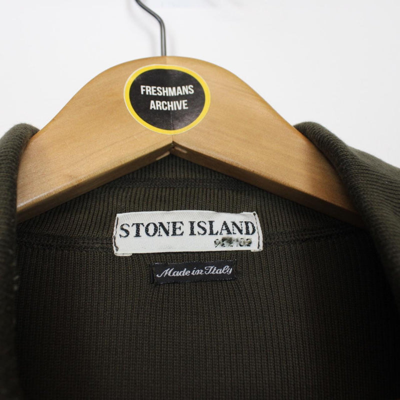 Vintage Stone Island SS 2003 Khaki Green Cotton Sweatshirt Jumper