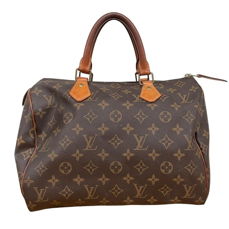 Louis Vuitton Speedy 30 Brown and Beige Monogram Coated Canvas Bag