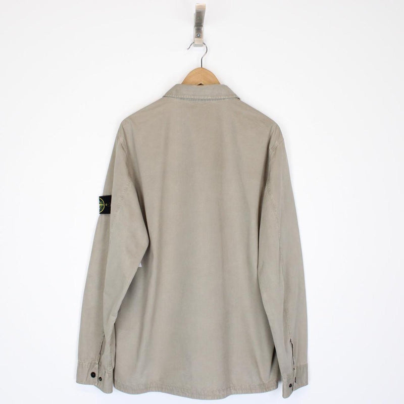 Stone Island SS 2018 Stone Brown Full Zip Overshirt Jacket