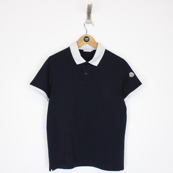 Moncler Maglia Manica Corta Black Short Sleeve Polo Shirt