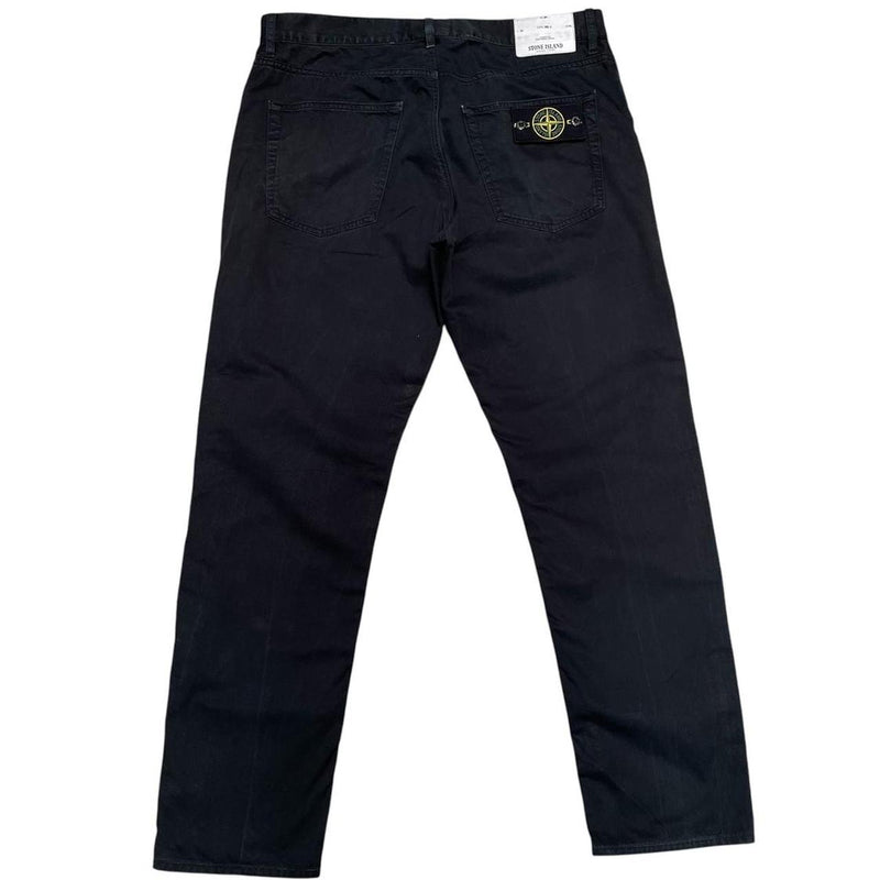 Stone Island SS 2016 Black Regular Tapered Fit Trousers