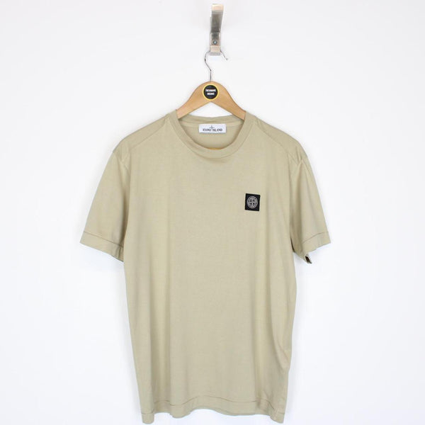 Stone Island AW 2021 Beige Short Sleeve Compass T-Shirt