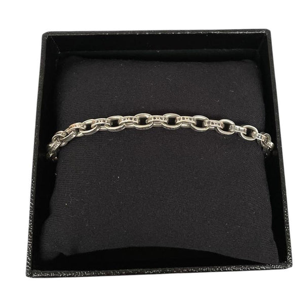 Chrome Hearts Paper Chain 925 Silver Bracelet