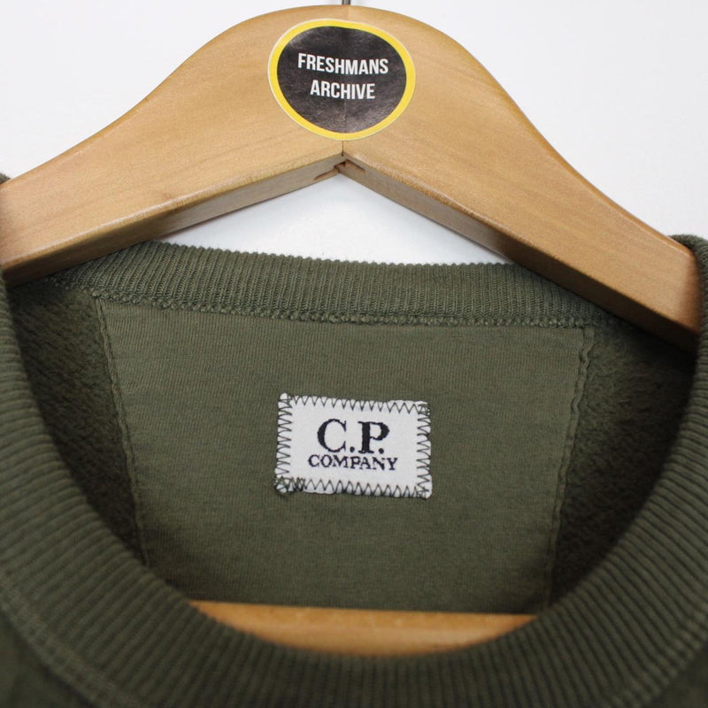 CP Company Green Goggle Sweatshirt Jumper