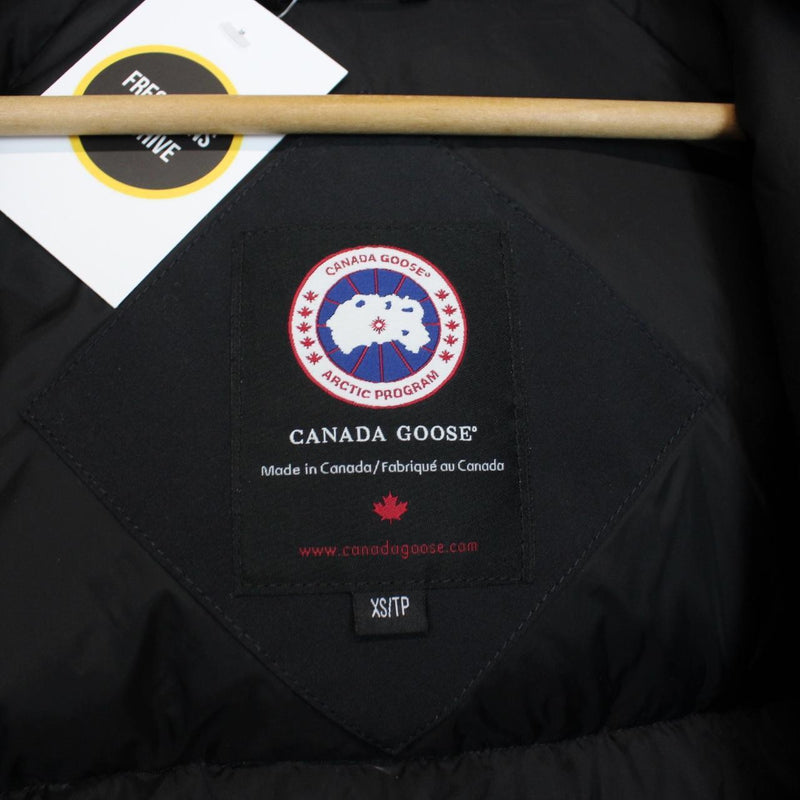 Canada Goose Navy Blue Chilliwack Bomber Down Jacket with Fur Trim