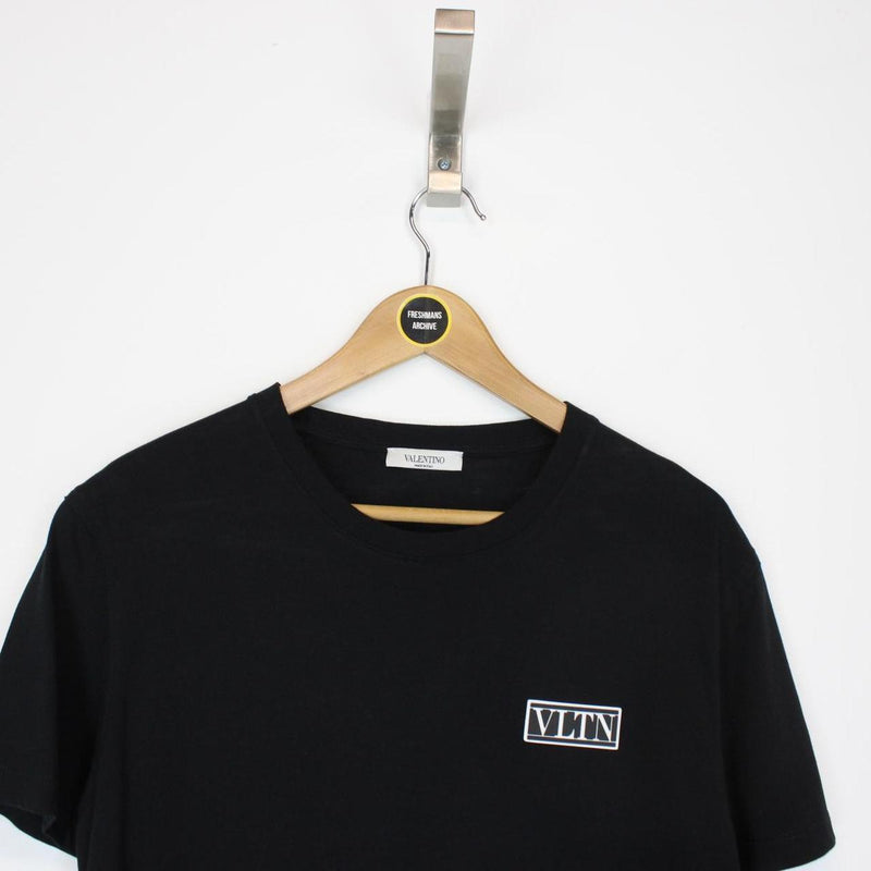 Valentino VLTN Tab Black and White Short Sleeve T-Shirt