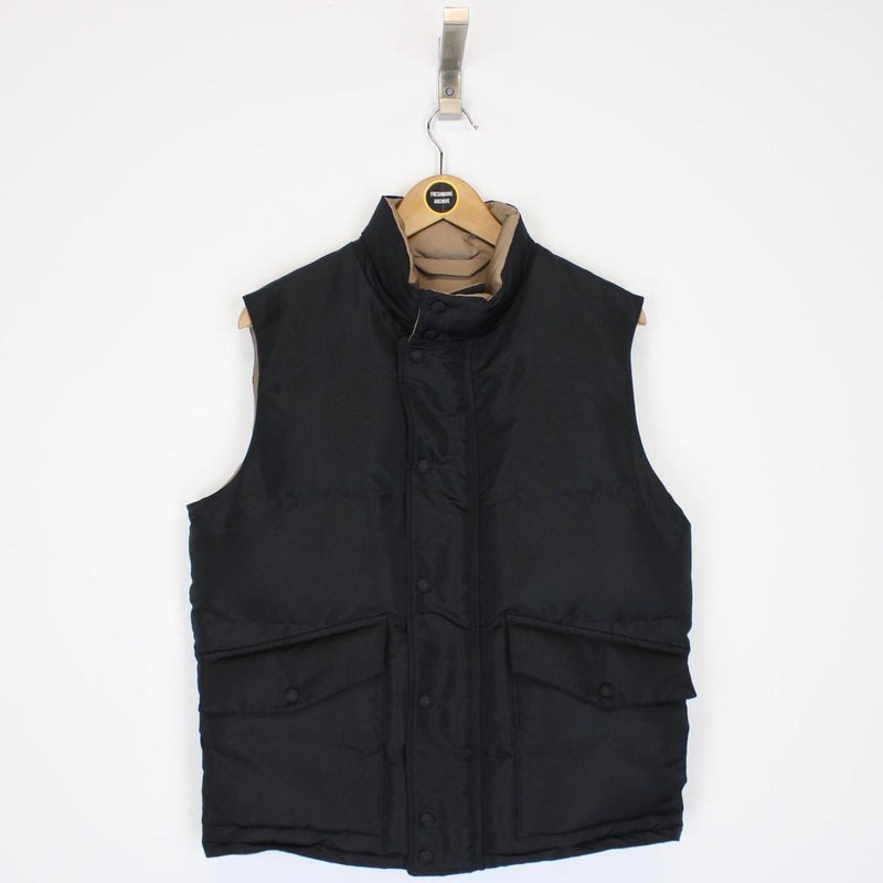 Alexander McQueen Black Graffiti Print Padded Gilet