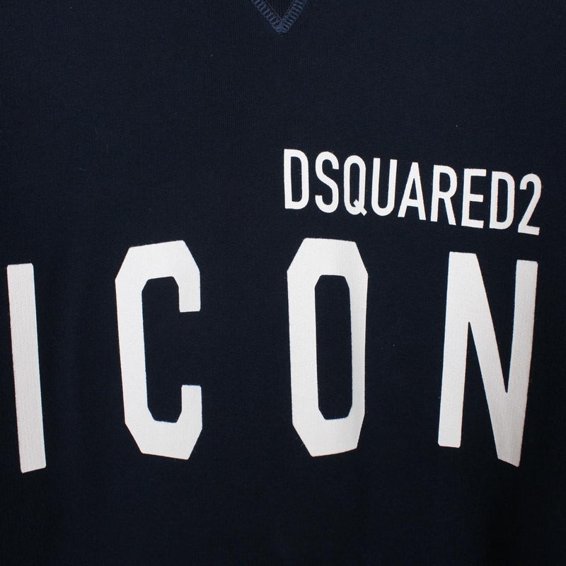 Dsquared2 Icon Navy Blue and White Sweatshirt Jumper