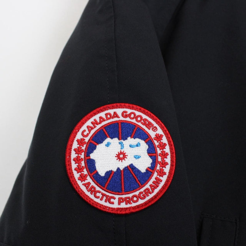 Canada Goose Navy Blue Chilliwack Bomber Down Jacket with Fur Trim