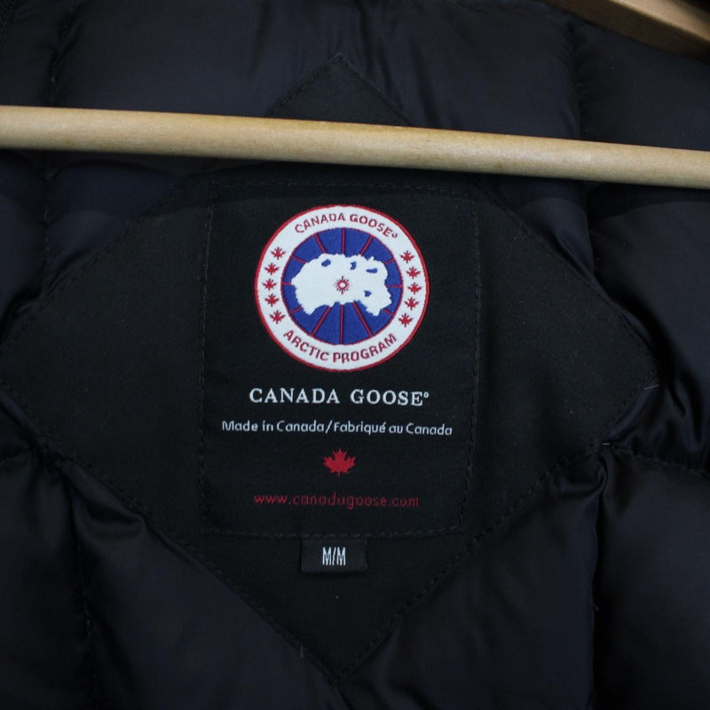 Canada Goose Black Trillium Parka Down Coat with Fur Trim