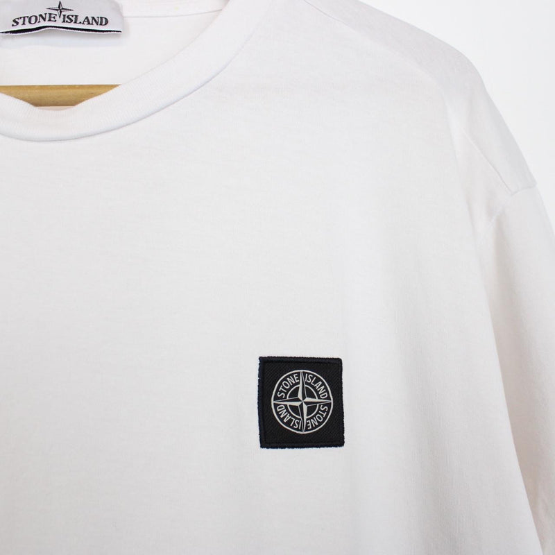 Stone Island AW 2023 White Short Sleeve Compass T-Shirt