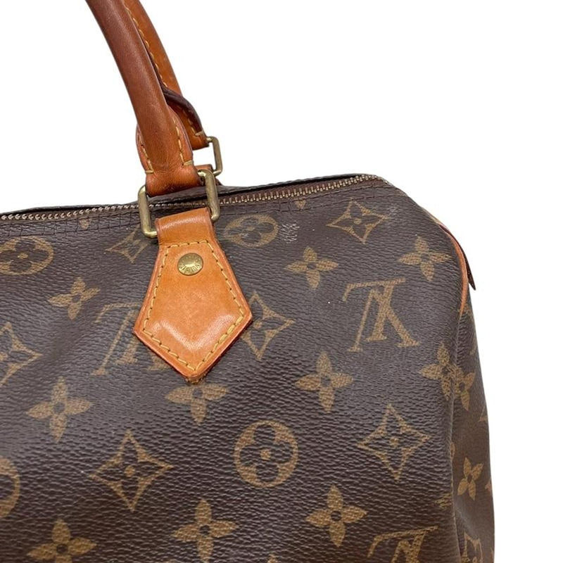 Louis Vuitton Speedy 30 Brown and Beige Monogram Coated Canvas Bag