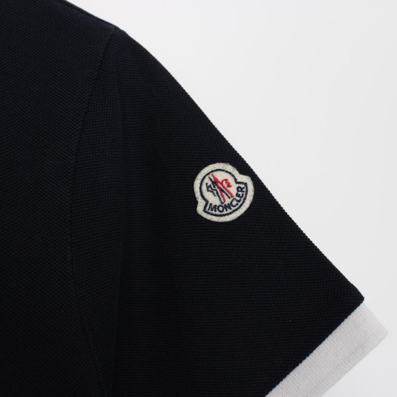 Moncler Maglia Manica Corta Black Short Sleeve Polo Shirt