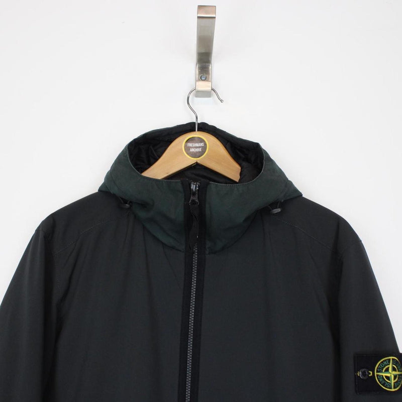 Stone Island AW 2017 Navy Blue Soft Shell-R Primaloft Jacket