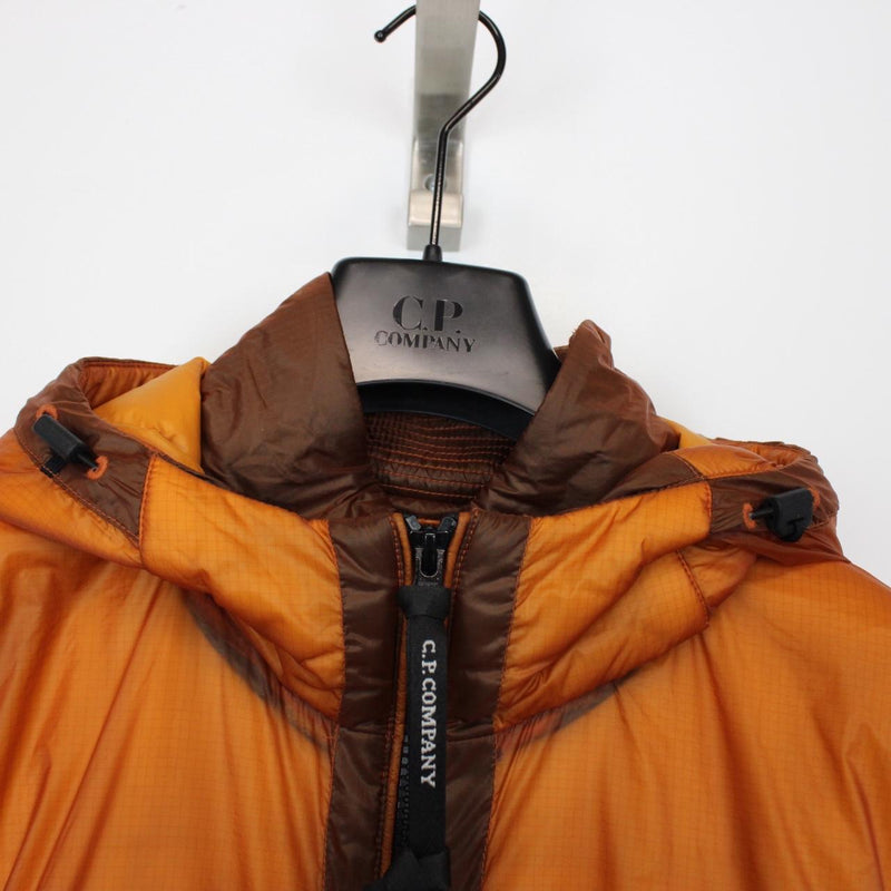 CP Company Outline Orange Full Zip Lens Primaloft Hooded Jacket