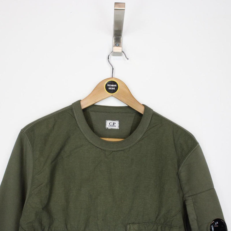 CP Company Green Goggle Sweatshirt Jumper