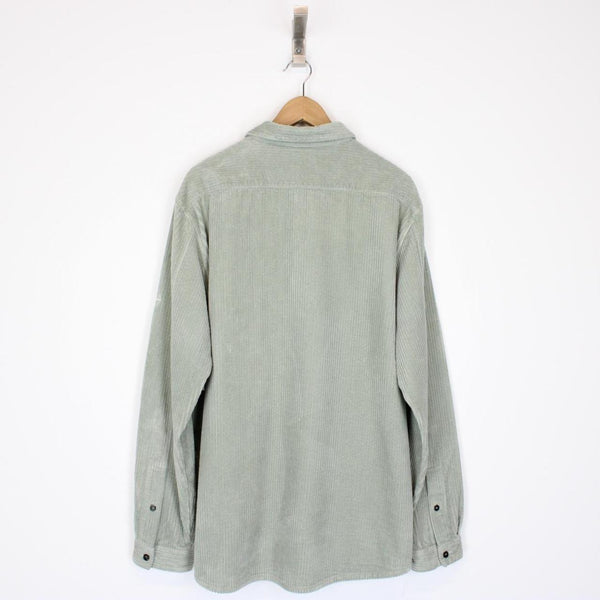 Stone Island AW 2019 Green Pullover Jumbo Corduroy Overshirt