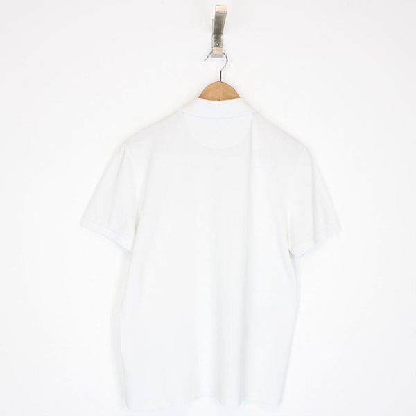 Valentino White and Black Short Sleeve Polo Shirt