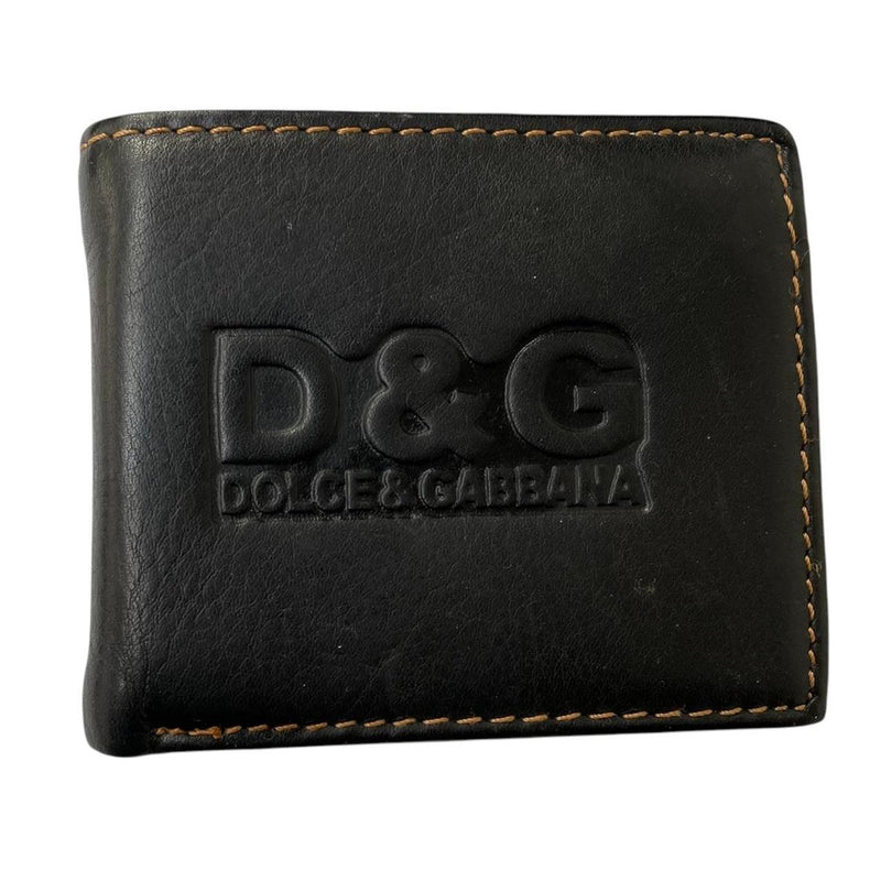 Dolce &amp; Gabbana Black Leather Wallet