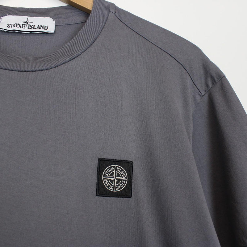 Stone Island SS 2021 Grey Short Sleeve Compass T-Shirt