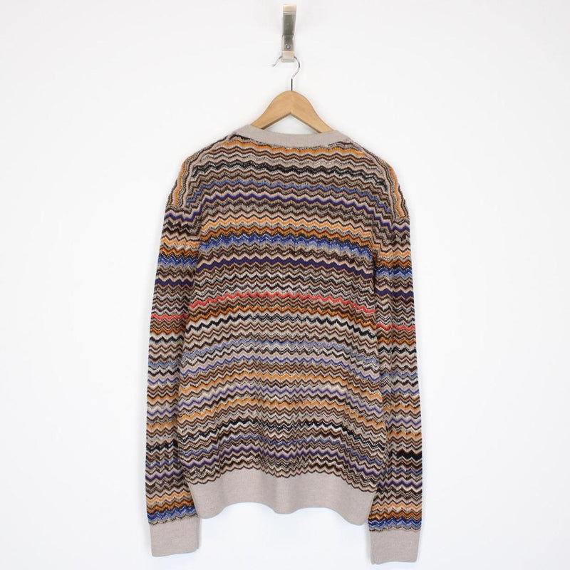 Missoni Multicoloured Striped Wool Knit Sweater Jumper