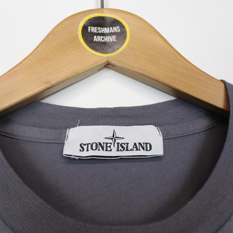 Stone Island SS 2021 Grey Short Sleeve Compass T-Shirt