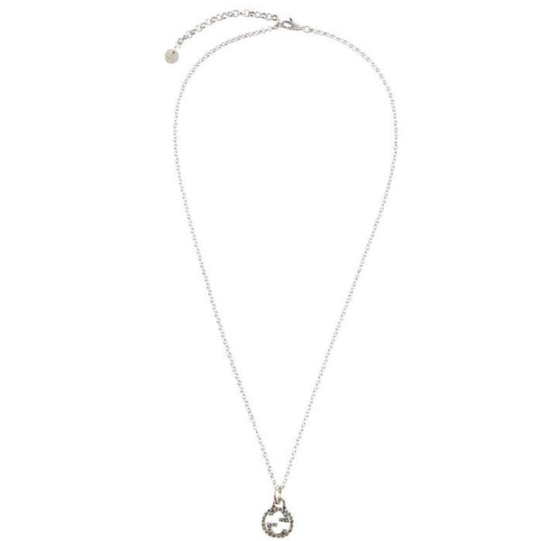 Gucci Interlocking G Pendant Sterling Silver Necklace