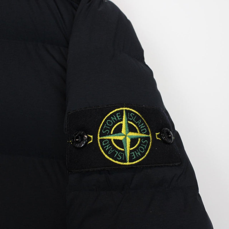 Stone Island AW 2024 Navy Blue Seamless Tunnel Nylon Down Puffer Jacket