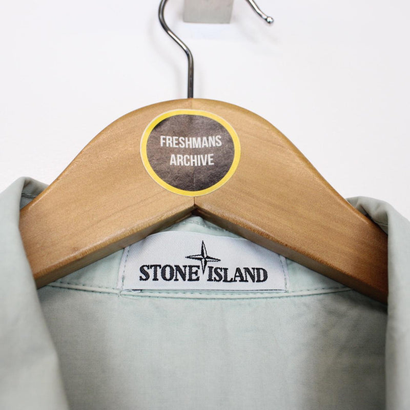 Stone Island SS 2015 Mint Green Full Zip Overshirt Jacket