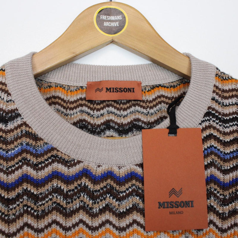 Missoni Multicoloured Striped Wool Knit Sweater Jumper