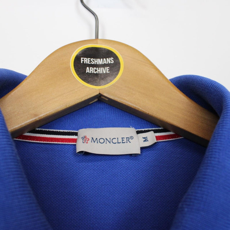 Moncler Maglia Manica Corta Blue Short Sleeve Polo Shirt