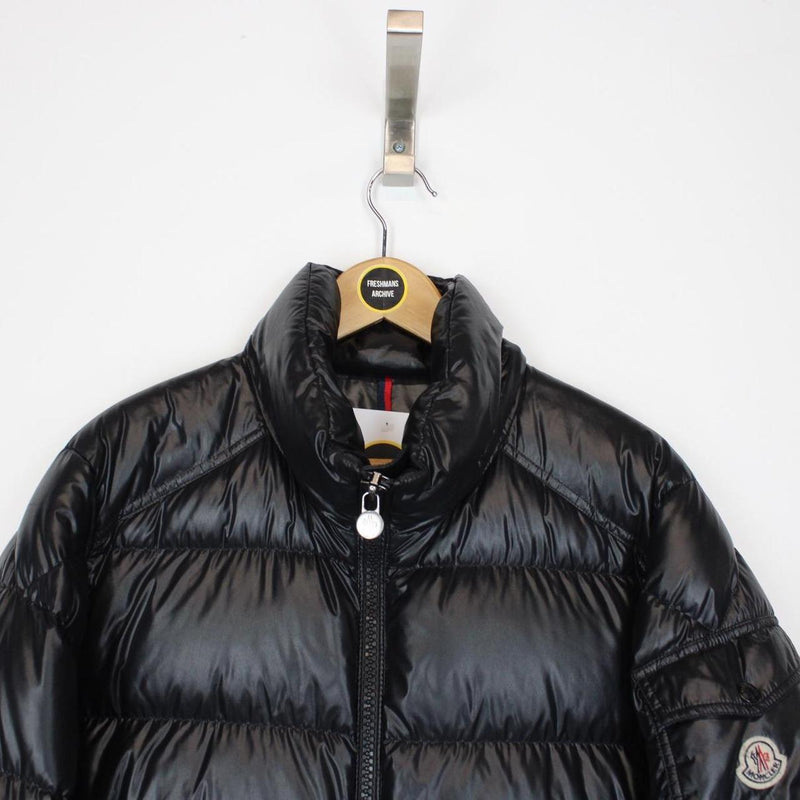 Moncler Maya Black Full Zip Down Puffer Jacket