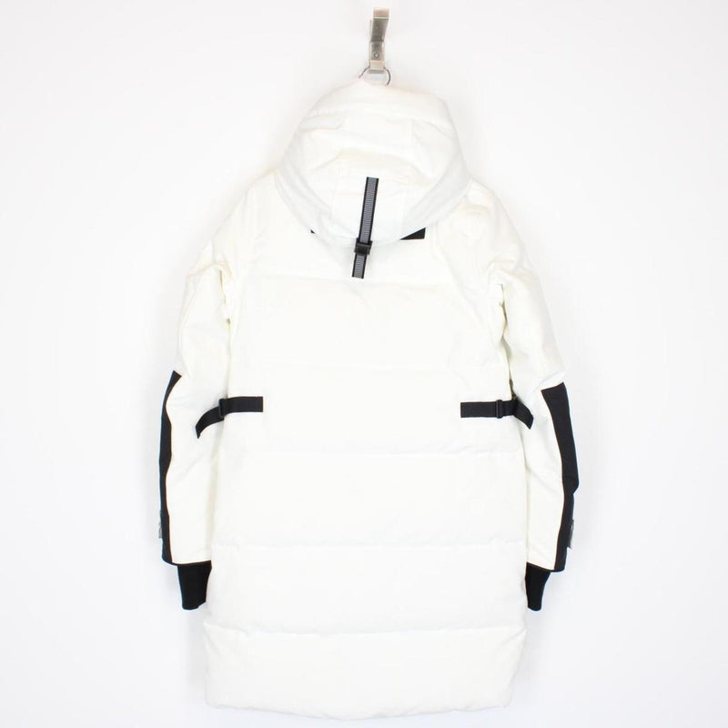 Canada Goose White and Black Merrit Arctic-Tech Parka Down Jacket