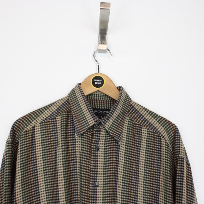 Vintage 90s Yves Saint Laurent Multicoloured Long Sleeve Shirt