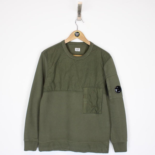 CP Company Green Goggle Sweatshirt Jumper