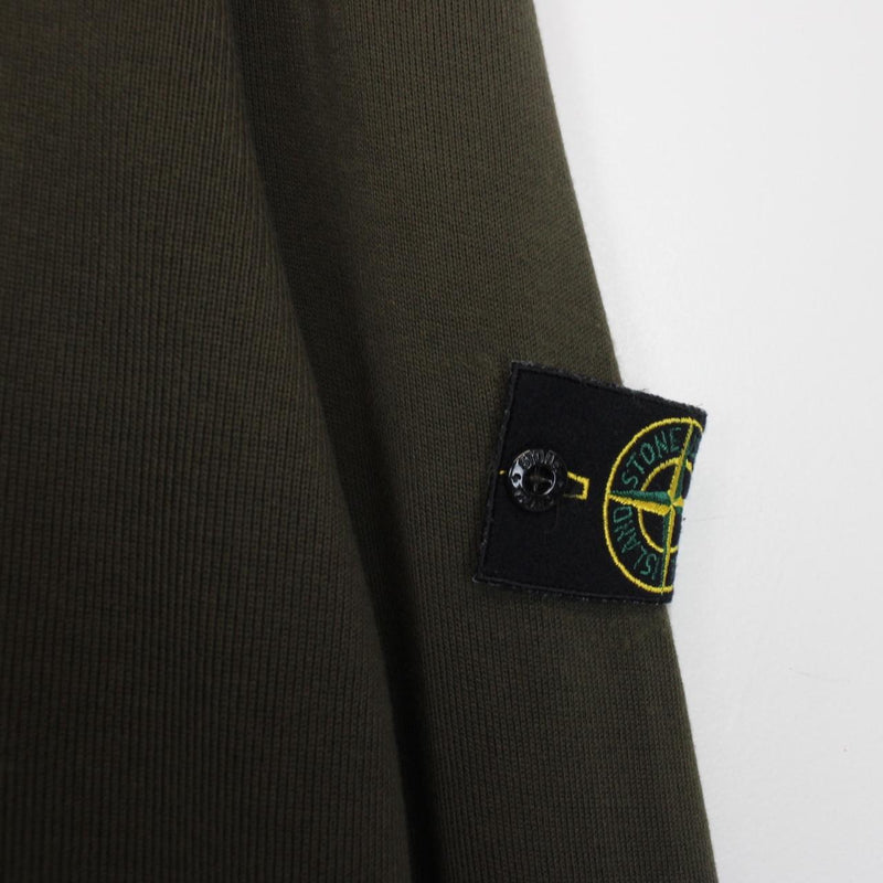 Vintage Stone Island SS 2003 Khaki Green Cotton Sweatshirt Jumper