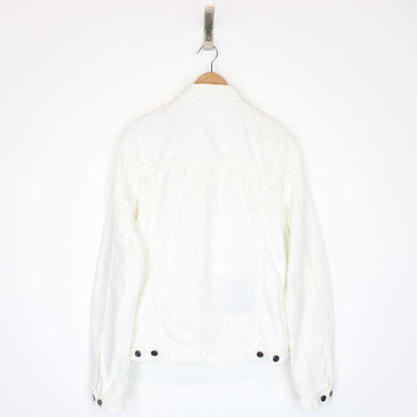 Burberry Prorsum White Button Up Denim Jacket