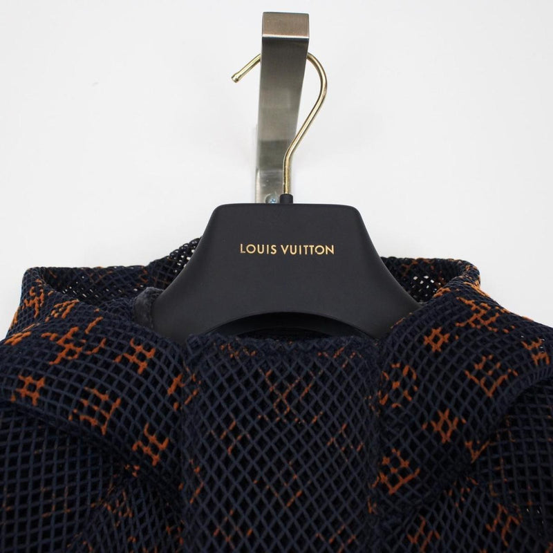 Louis Vuitton Navy Blue and Orange Gradient LV Monogram Mesh Jacket