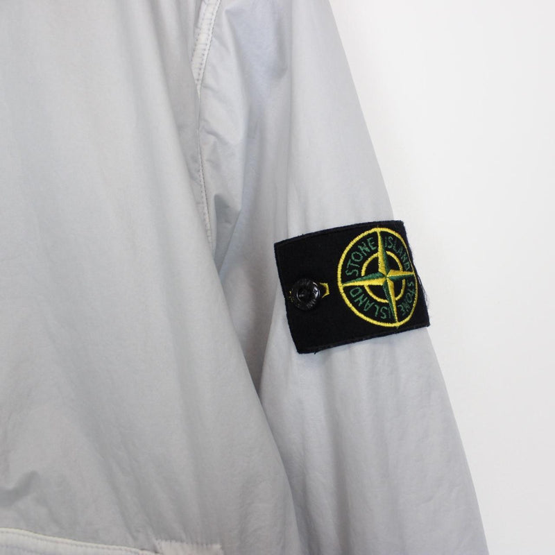 Stone Island AW 2018 Grey Full Zip Lamy Nylon Hooded Jacket