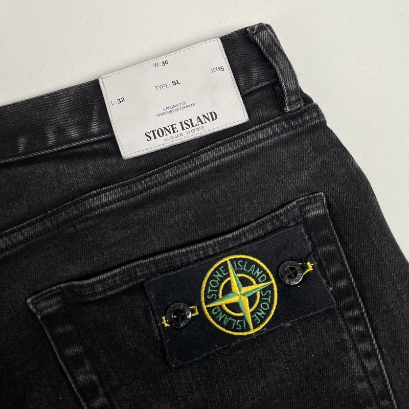 Stone Island AW 2018 Black Slim Fit Denim Jeans