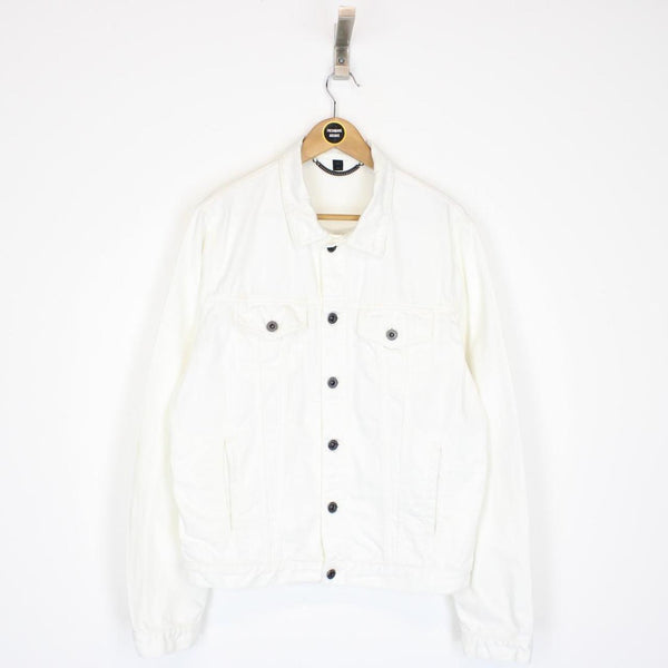 Burberry Prorsum White Button Up Denim Jacket